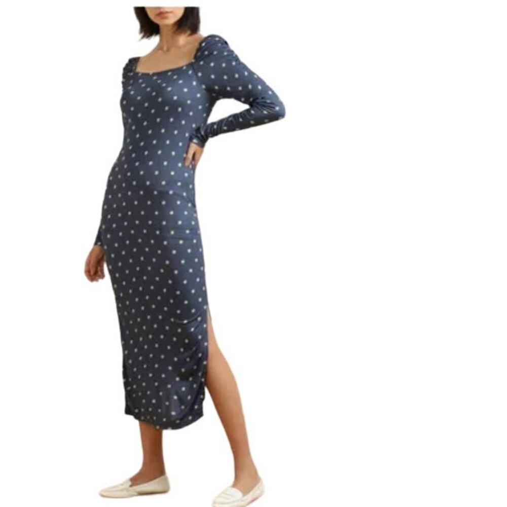 Ted Baker London blue floral jersey maxi dress size 6 (US size 14)